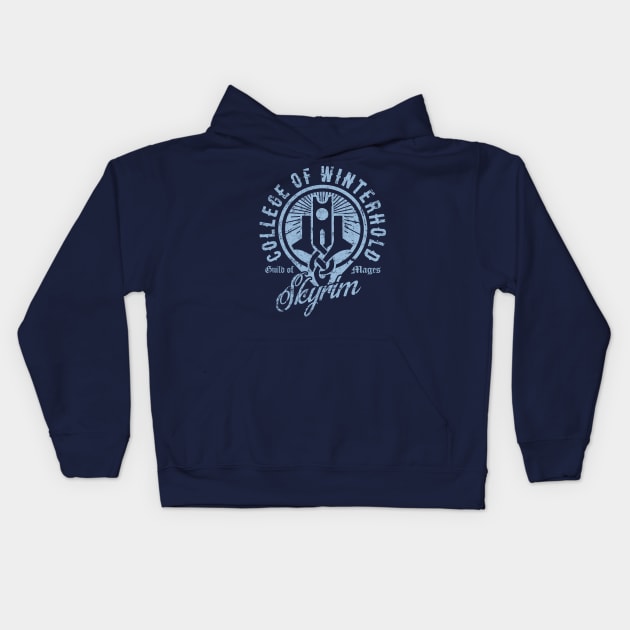 College of Winterhold Kids Hoodie by MindsparkCreative